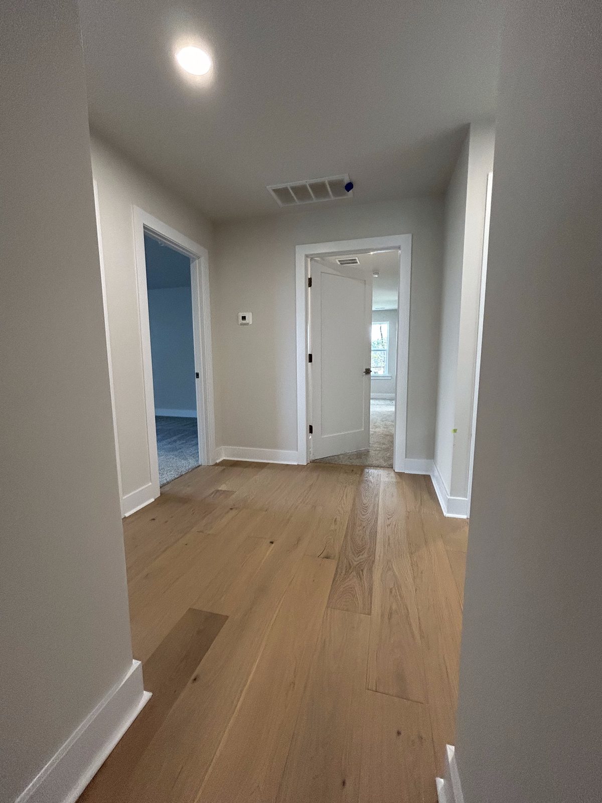 Model 1 hallway with wood flooring