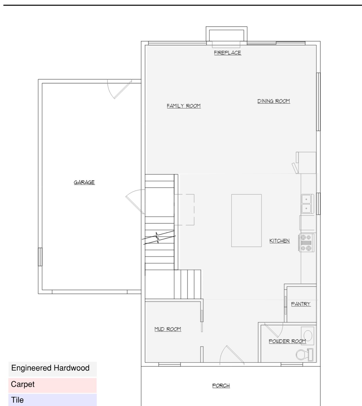 Model 2 first floor plan