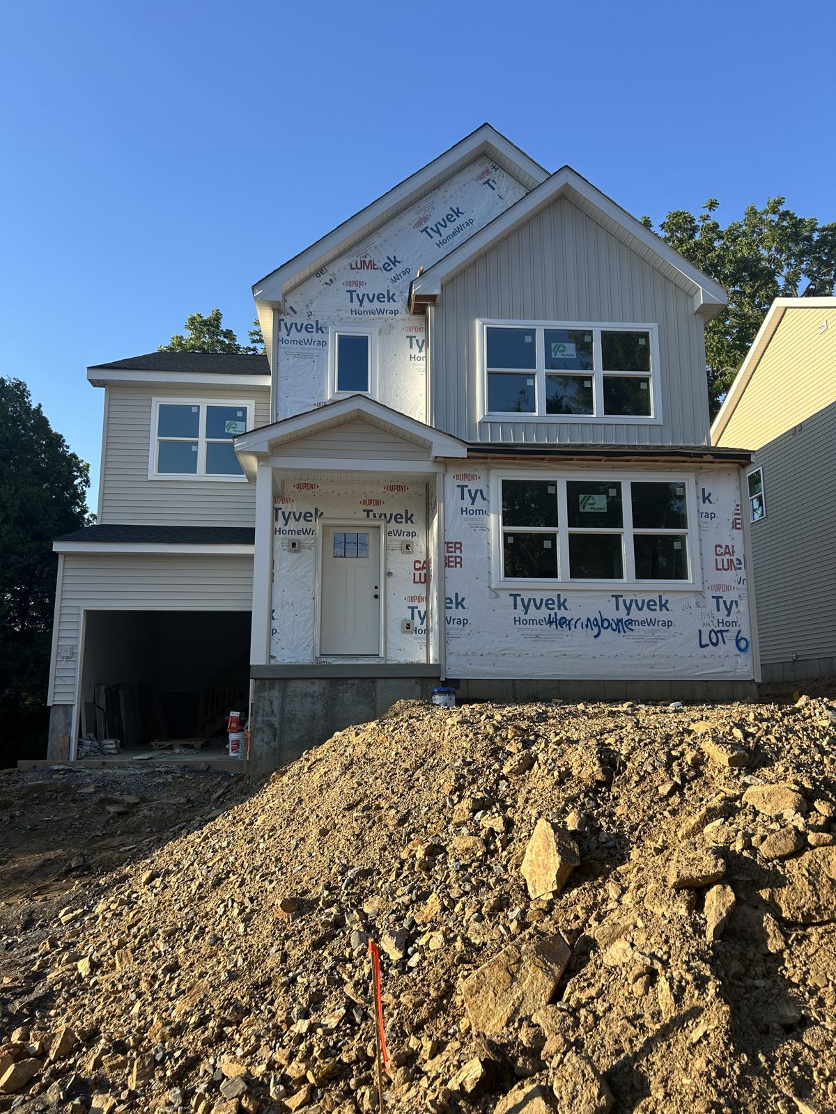Lot 6 siding progress