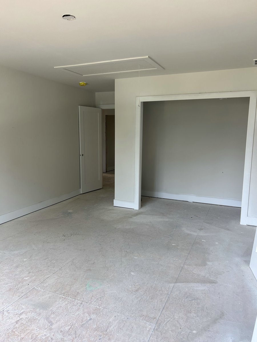 Large bedroom and closet